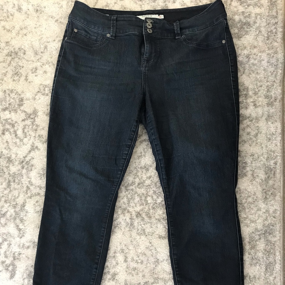 Torrid dark wash denim jeggings